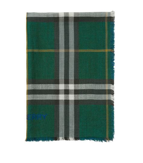 green burberry|burberry green wool scarf.